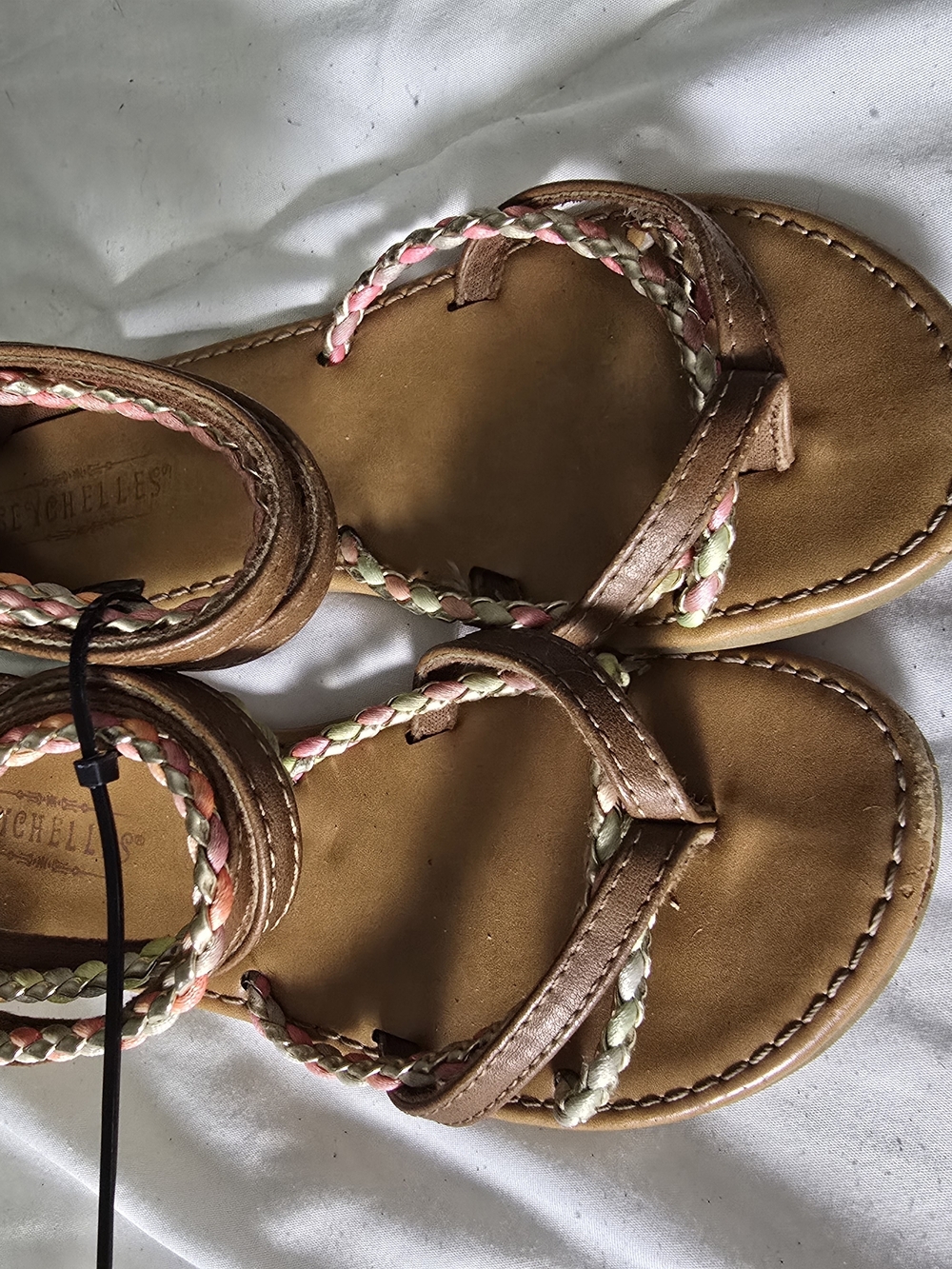 Seychelles Girls Brown Braided Sandals Size 13
